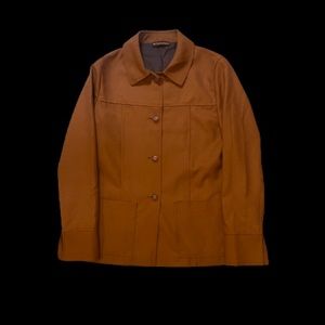 Merina impex aughts on 70s tailored camel blazer jacket.